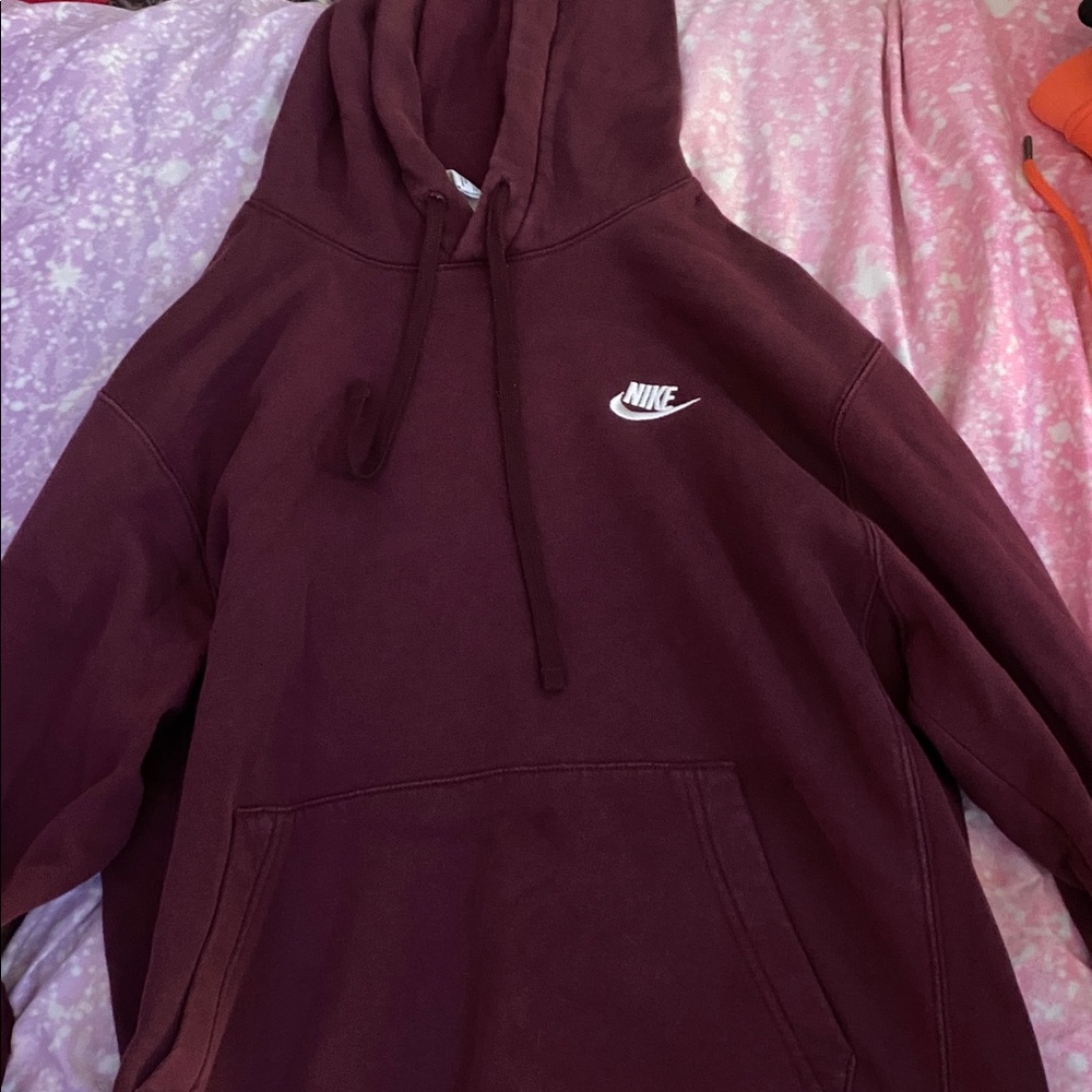 Nike Burgundy Pullover Hoodie